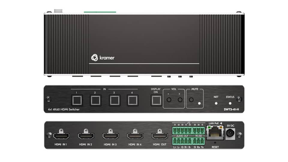Коммутатор 4K HDMI 4x1 KRAMER SWT3-41-H