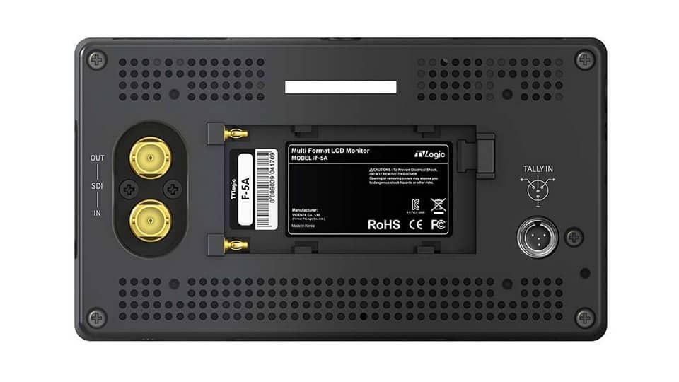 Изображения TVLogic F-5A 5.5" IPS On-Camera Monitor with L-Series Type Plate,-
