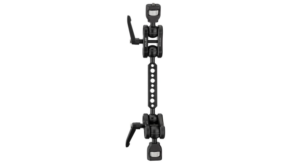 Изображения Axler 12" Dual Mega Ball Clamp Arm w 1/4"-20 and 3/8"-16 ARRI Accessory Mount,-