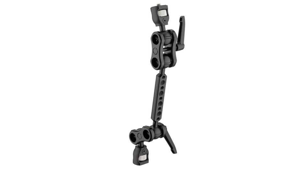 Изображения Axler 12" Dual Mega Ball Clamp Arm w 1/4"-20 and 3/8"-16 ARRI Accessory Mount,-