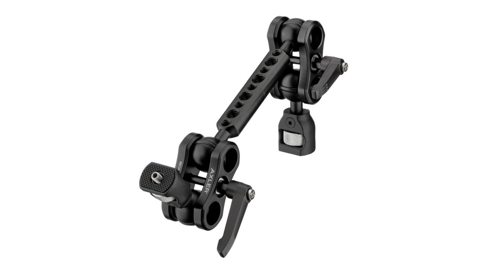 Изображения Axler 12" Dual Mega Ball Clamp Arm w 1/4"-20 and 3/8"-16 ARRI Accessory Mount,-