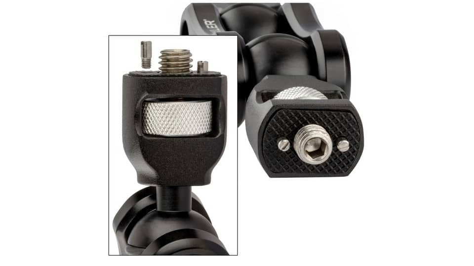 Изображения Axler 12" Dual Mega Ball Clamp Arm w 1/4"-20 and 3/8"-16 ARRI Accessory Mount,-