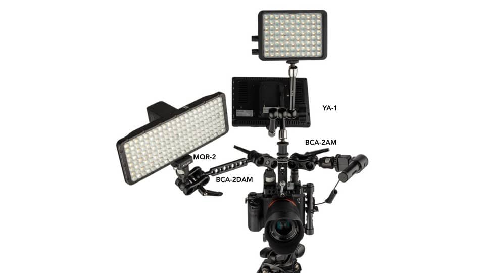 Изображения Axler 12" Dual Mega Ball Clamp Arm w 1/4"-20 and 3/8"-16 ARRI Accessory Mount,-