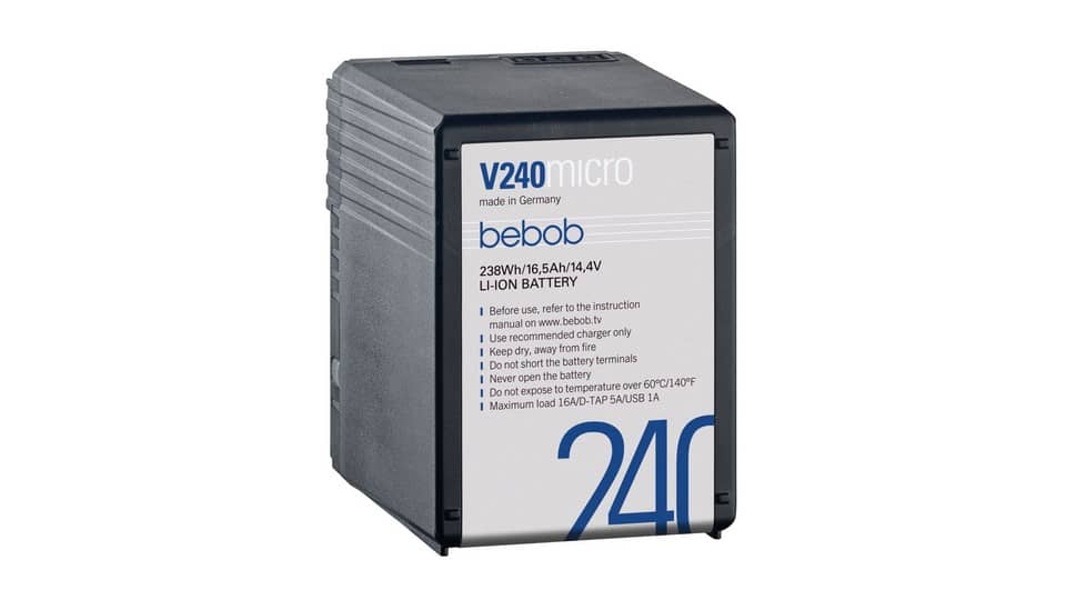 Источники питания Аккумулятор BEBOB micro V-Mount (14.4V 238Wh), V240micro
