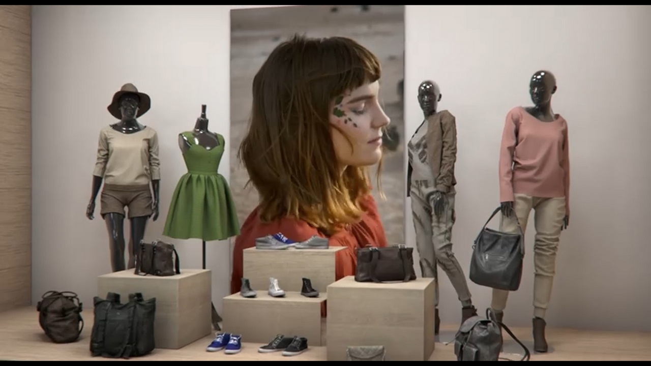 Ультратонкий LED экран 108" Full HD для витрин магазинов и шоурумов P1.2 SAMPLEX SAM-WPS012