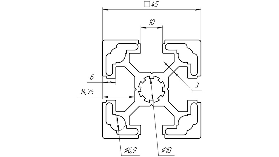 Изображения АЛТЕРВИА 45X45, паз 10, A01454510