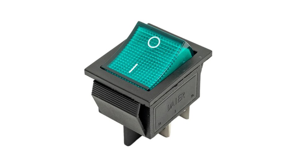 Изображения REXANT 250V 16А (4с) ON-OFF зеленый с подсветкой (RWB-502, SC-767, IRS-201-1) 36