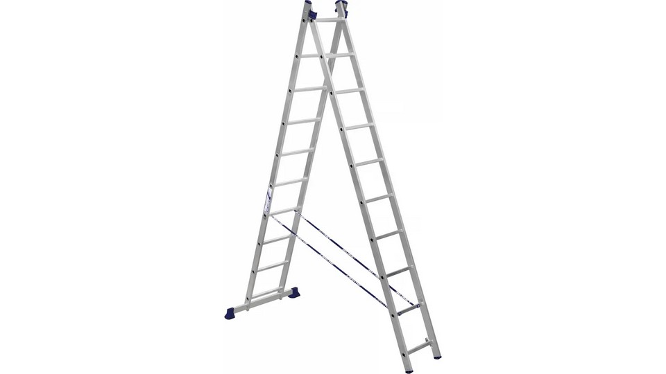 Изображения ALUMET 2х10 ступеней двухсекционная универсальная H2 5210